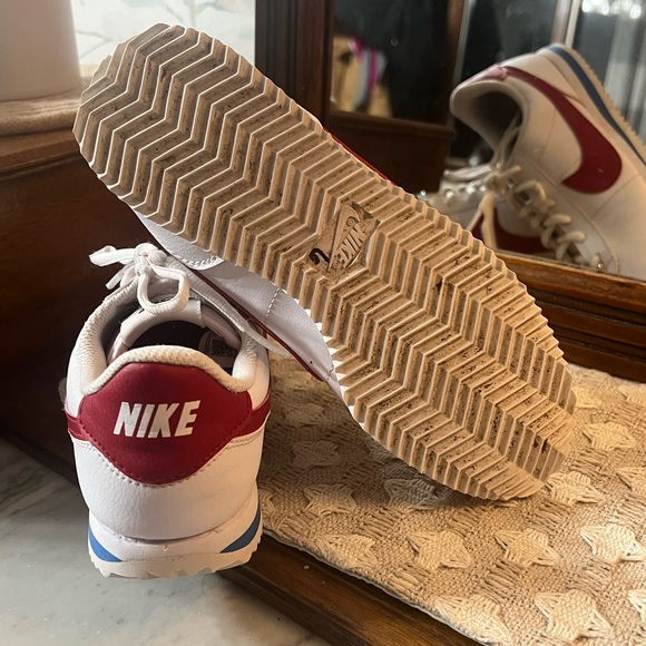 NIKE Classic 1972 Cortez Forrest Gump Sneakers White Red Blue Kids Size 4.5 Y - Picture 7 of 7